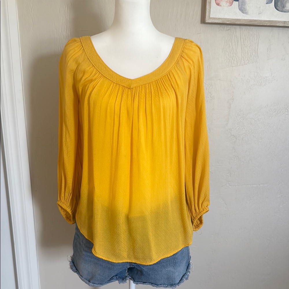 Marigold Flowy Blouse